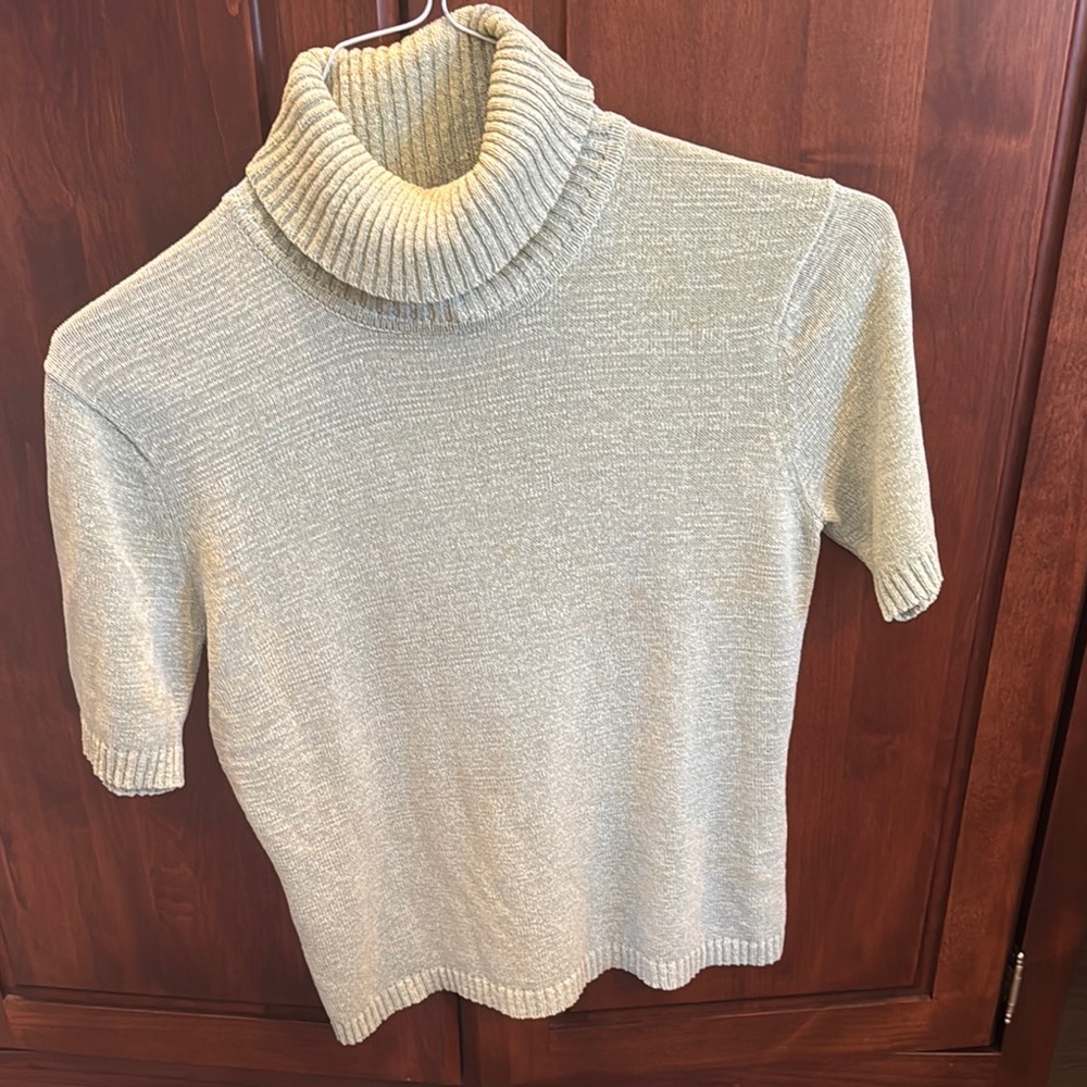 Jones New York Cream Cowl Neck Sweater